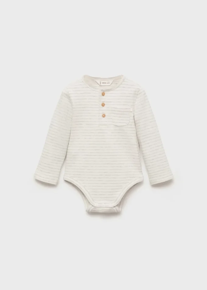 Body rayé en coton Body rayé en coton