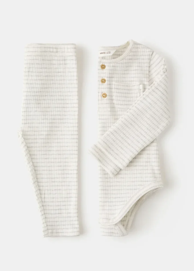 Body rayé en coton Body rayé en coton
