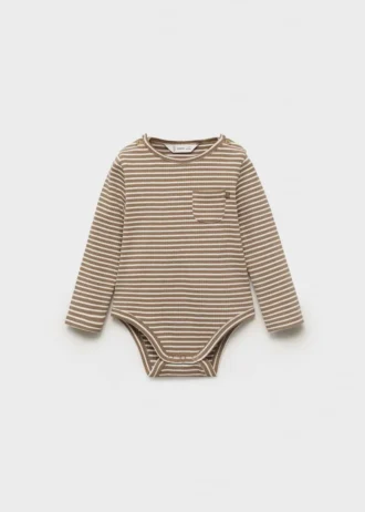 Body rayé en coton