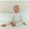 Body rayé en coton pour bébé
