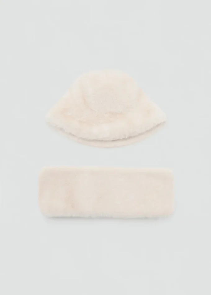Bonnet effet fourrure