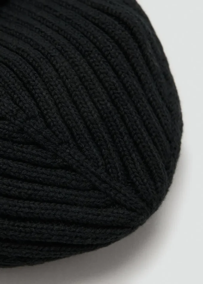 Bonnet en coton côtelé