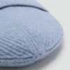 Bonnet en lurex côtelé