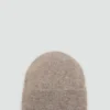 Bonnet en maille côtelée