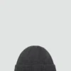 Bonnet en maille côtelée
