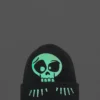 Bonnet en tricot avec motif tête de mort