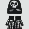 Bonnet en tricot avec motif tête de mort