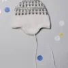 Bonnet à pompon avec motif jacquard
