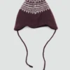 Bonnet à pompon avec motif jacquard