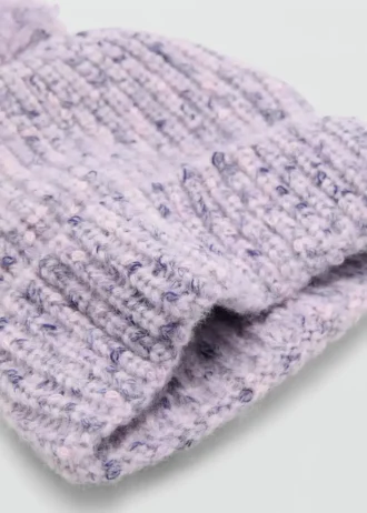 Bonnet à pompon chiné