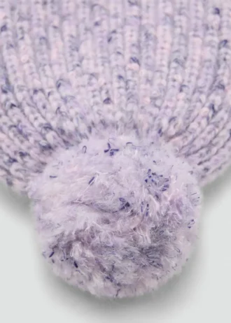 Bonnet à pompon chiné