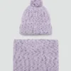 Bonnet à pompon chiné