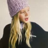Bonnet à pompon chiné