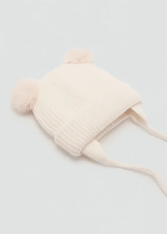 Bonnet à pompon en tricot