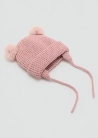 Bonnet à pompon en tricot