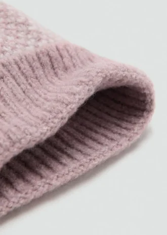 Bonnet à pompon en tricot