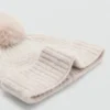 Bonnet à pompon en tricot