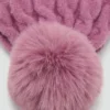 Bonnet à pompon en tricot