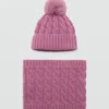 Bonnet à pompon en tricot