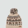 Bonnet à pompon en tricot