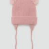 Bonnet à pompon en tricot