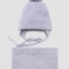 Bonnet à pompon en tricot