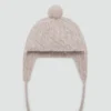 Bonnet à pompon en tricot