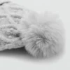 Bonnet texturé avec pompon