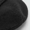 Bonnet tricoté avec revers