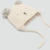 Bonnet tricoté ours