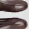 Botte à talon en cuir