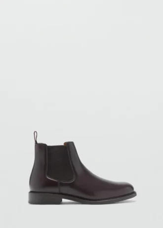 Bottes Chelsea en cuir verni
