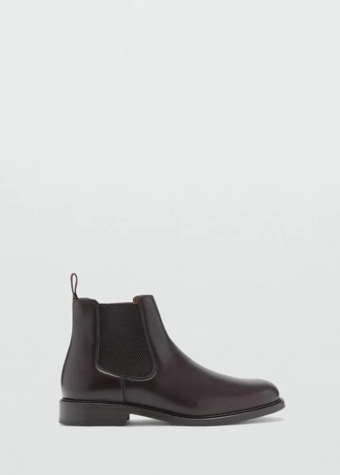 Bottes Chelsea en cuir verni