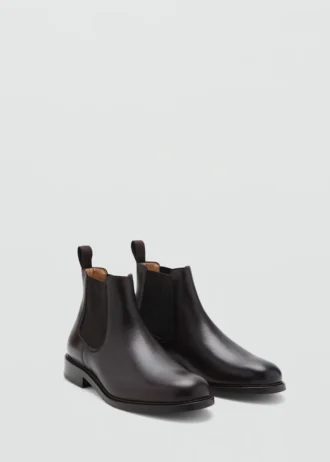Bottes Chelsea en cuir verni