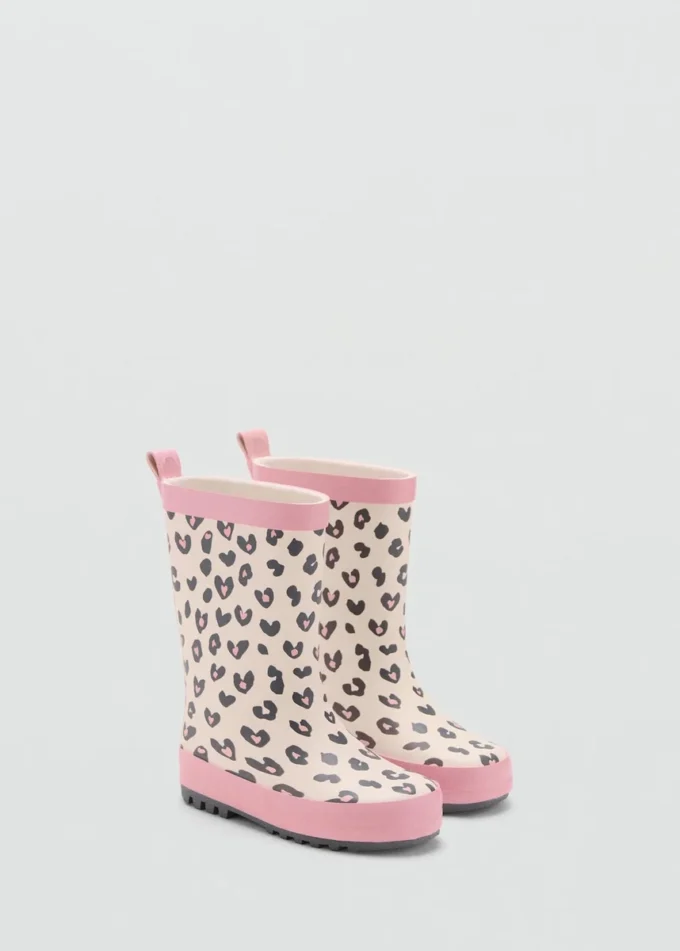 Bottes en caoutchouc imprimé léopard Bottes en caoutchouc imprimé léopard