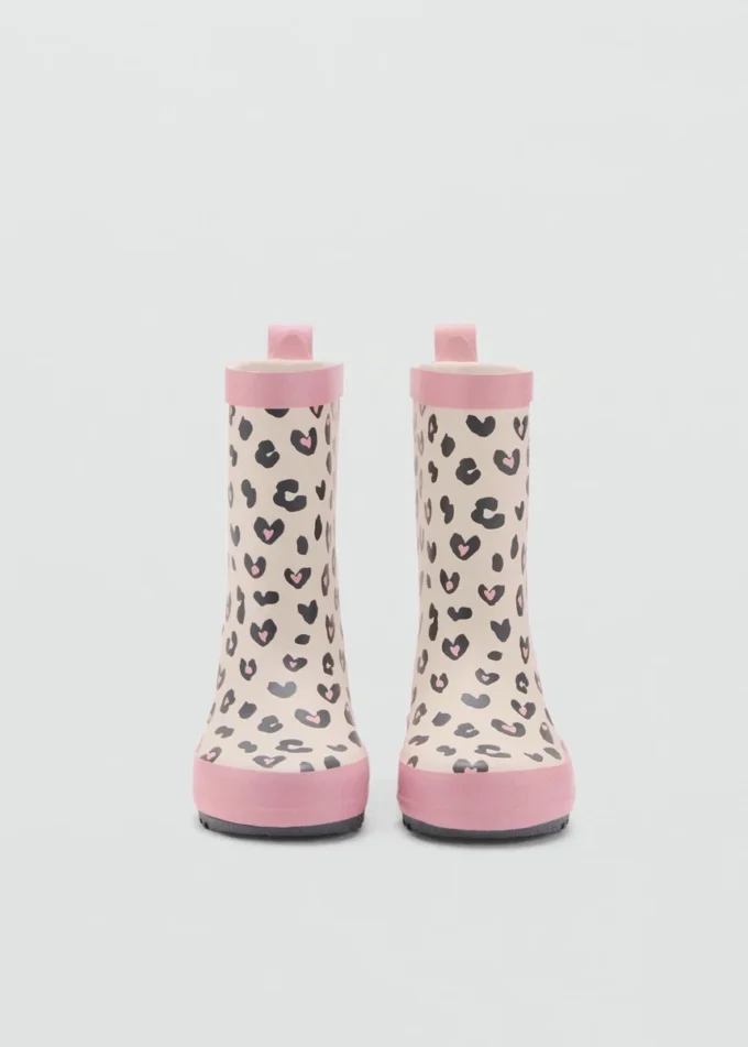 Bottes en caoutchouc imprimé léopard Bottes en caoutchouc imprimé léopard