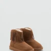 Bottes en cuir à franges