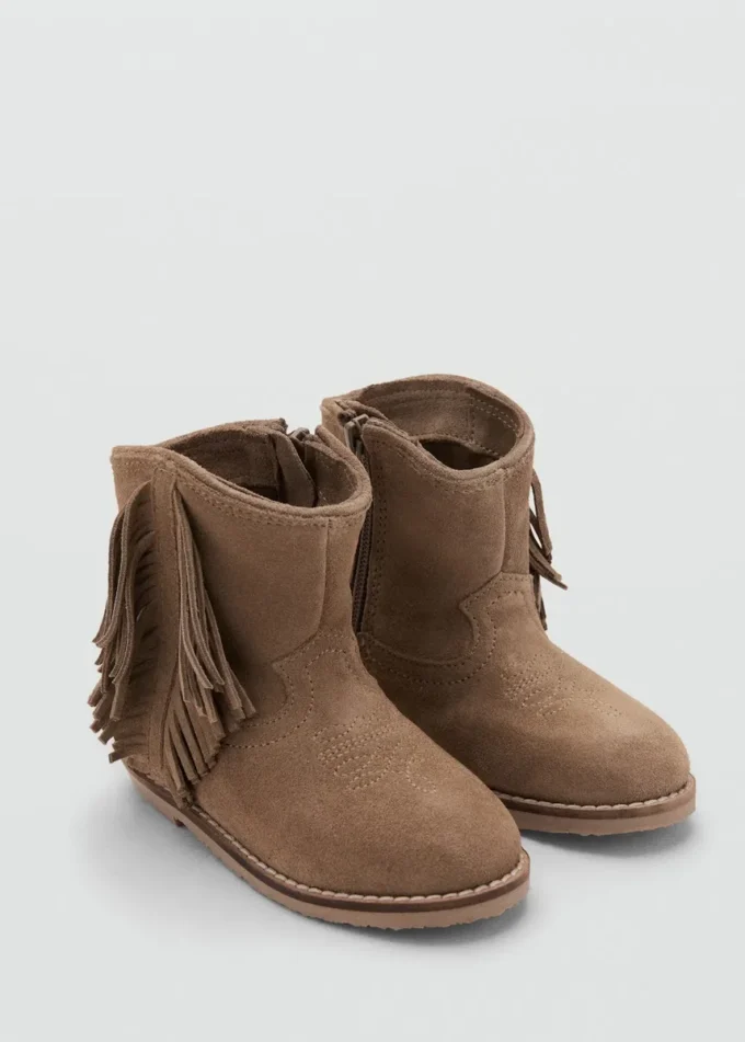 Bottes en cuir à franges Bottes en cuir à franges