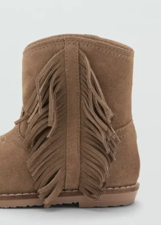 Bottes en cuir à franges