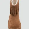 Bottes en cuir à franges
