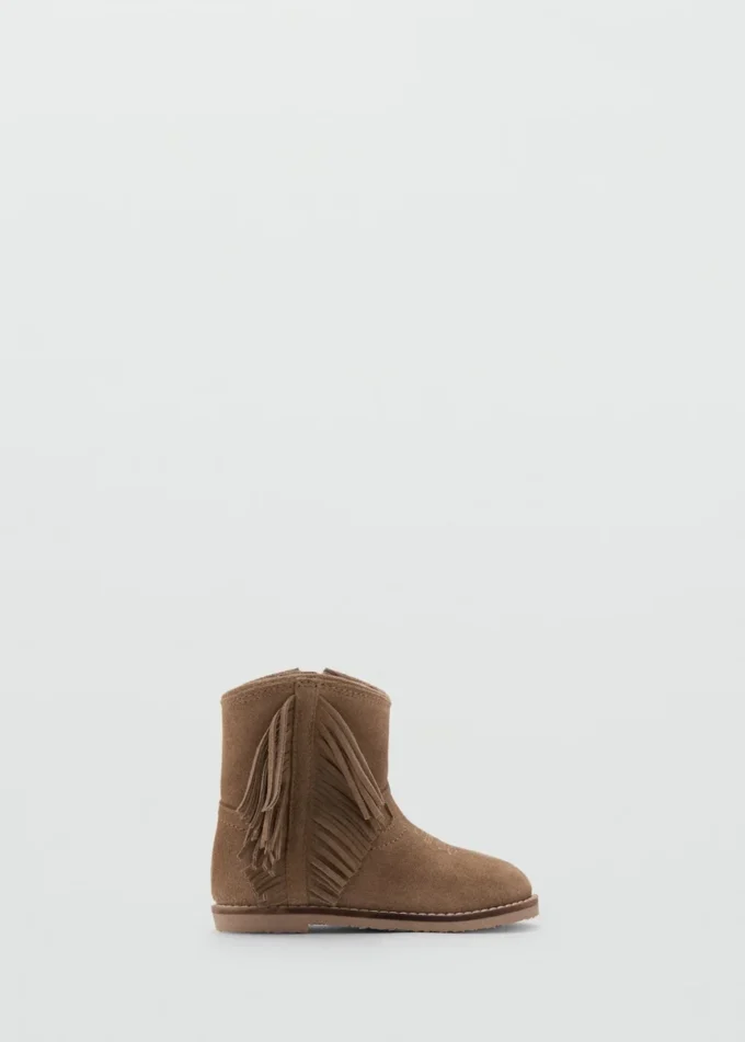 Bottes en cuir à franges Bottes en cuir à franges