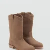 Bottes en cuir suédé Bottes en cuir suédé