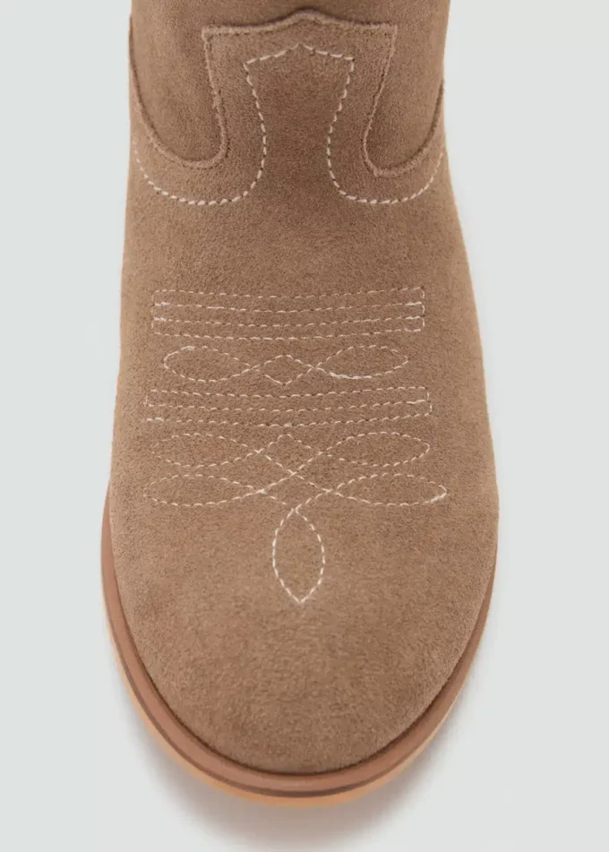 Bottes en cuir suédé Bottes en cuir suédé