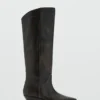 Bottes en cuir vieilli