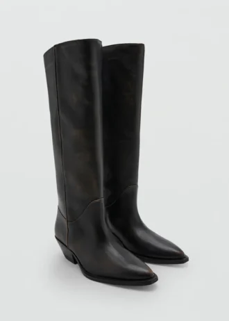 Bottes en cuir vieilli