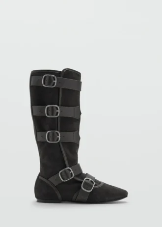 Bottes en daim avec boucle