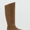 Bottes en daim à tige haute