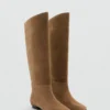 Bottes en daim à tige haute