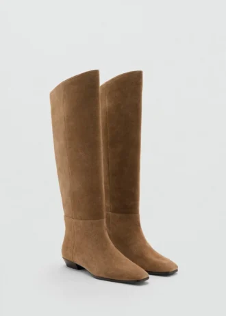 Bottes en daim à tige haute