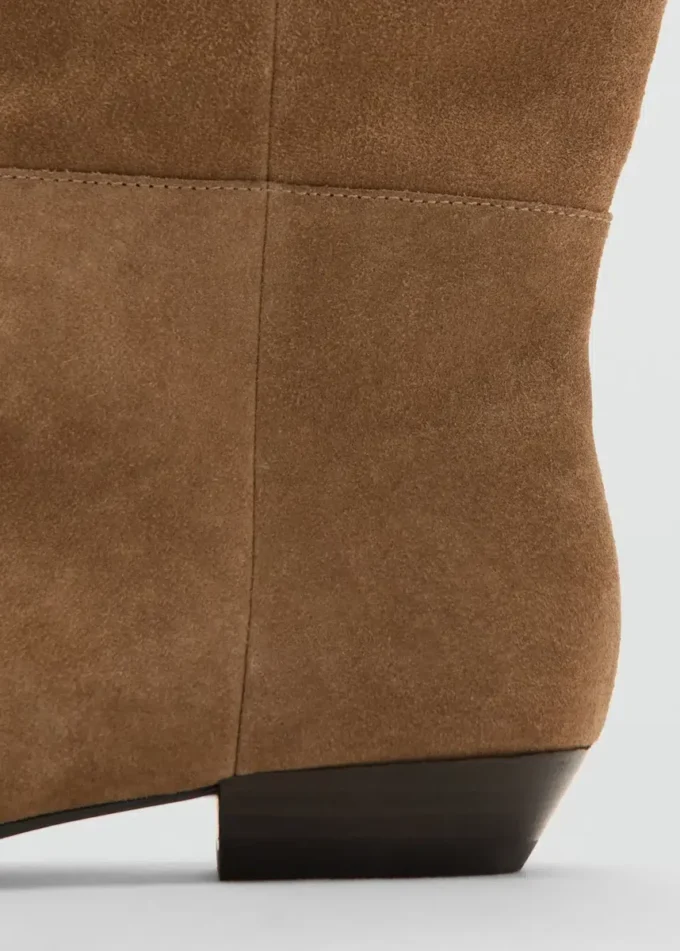 Bottes en daim à tige haute